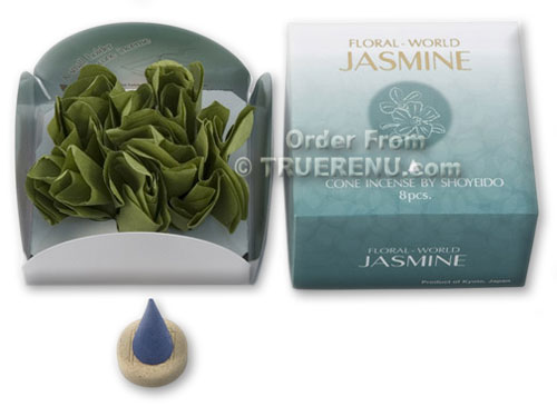 PHOTO TO COME: Shoyeido Floral World Jasmine Cone Incense - 8 pcs