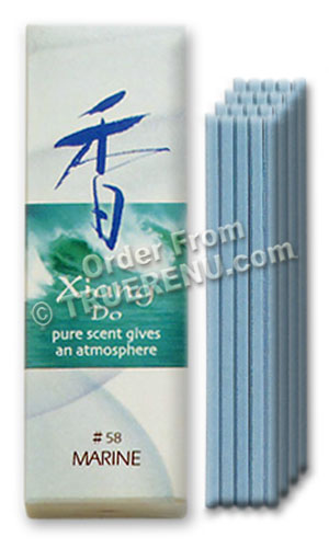 PHOTO TO COME: Shoyeido Xiang Do Incense Sticks: Marine - 20 sticks plus a biodegradable incense holder