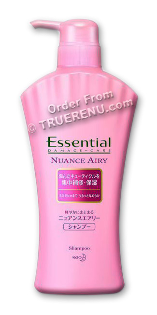 PHOTO TO COME: KAO Essential Damage Care - Nuance Airy Shampoo - 500ml Pump Bottle