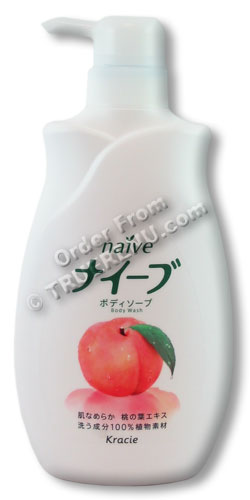PHOTO TO COME: Kracie (ex Kanebo) Naive Peach Body Wash - 650ml