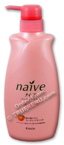 PHOTO TO COME: Naive Peach Hair Conditioner by Kracie - 550ml