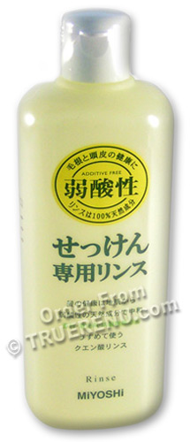 PHOTO TO COME: All-Natural MUTENKA Additive-Free Neutralizing Hair Rinse from MiYOSHi - 350ml
