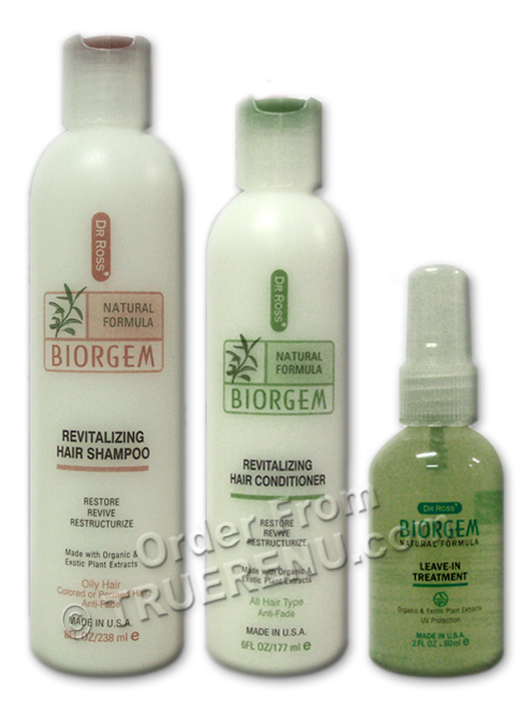 PHOTO TO COME: Dr Ross' BIOGEM Revitalizing Starter Set For Oily Hair - Shampoo 8oz / Conditioner 6oz / Treatment 2oz