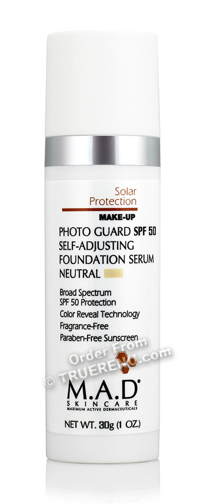 PHOTO TO COME: M.A.D SKINCARE SOLAR PROTECTION: Photo Guard SPF 50 Self-Adjusting Foundation Serum: Neutral - 30g