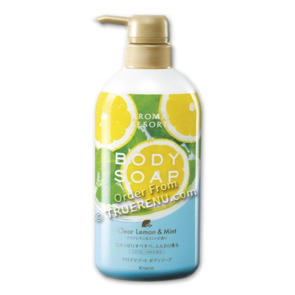 PHOTO TO COME:Aroma Resort Lemon Mint Body Wash by Kracie - 400ml