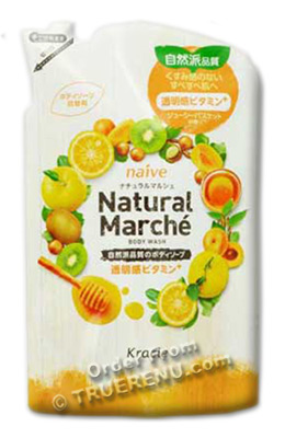 PHOTO TO COME: Naive's Natural Marche Citrus Body Wash by Kracie - 360ml Refill