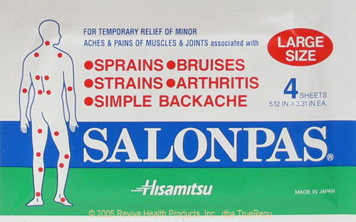 Photo of SALONPAS Large Pain Relief Patches - 4 Patches