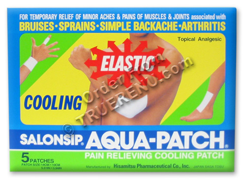Photo of SALONSIP Aqua-Patch - Cooling Pain Relief Patches - 5 Patches
