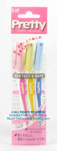 Photo of Kai Pretty Razors for Face and Nape - 3 per package