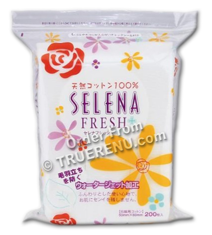 PHOTO TO COME: Selena Fresh Plus Cotton Facial Puffs - 200 count