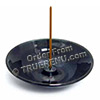 Photo of Shoyeido Premium HandCrafted Ceramic Round Incense Burner/Holder - Obsidian