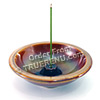 Photo of Shoyeido HandCrafted Ceramic Round Incense Burner/Holder - Prism