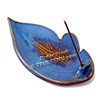 Photo of Shoyeido HandCrafted Ceramic Leaf-shaped Incense Holder - Oasis