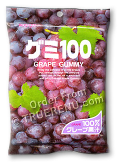 PHOTO TO COME: Japanese Fruit Gummy Candy from Kasugai - Grape - 107g