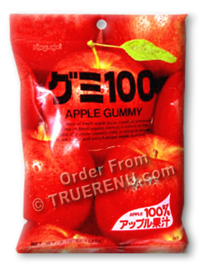 PHOTO TO COME: Japanese Fruit Gummy Candy from Kasugai - Apple - 107g