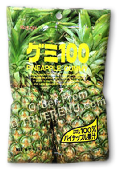 PHOTO TO COME: Japanese Fruit Gummy Candy from Kasugai - Pineapple - 107g