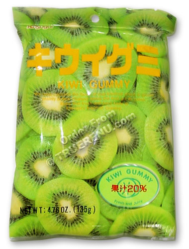 PHOTO TO COME: Japanese Fruit Gummy Candy from Kasugai - Kiwi - 107g