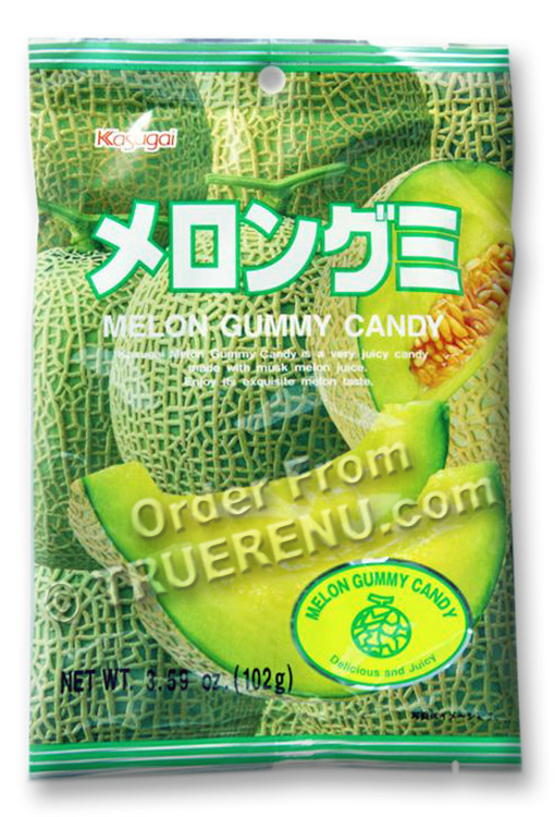 PHOTO TO COME: Japanese Fruit Gummy Candy from Kasugai - Melon - 102g