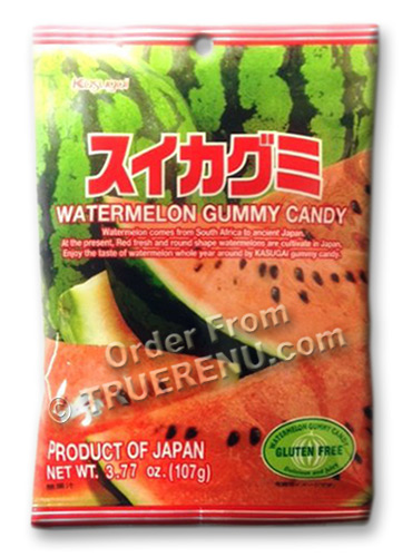 PHOTO TO COME: Japanese Fruit Gummy Candy from Kasugai - Watermelon - 107g